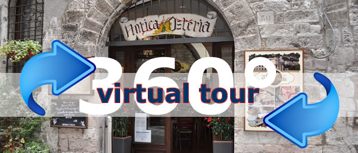 Click per visualizzare il Virtual Tour di Antica Osteria Enoteca