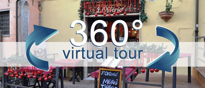 Click per visualizzare il Virtual Tour di C'era una Volta L'Osteria